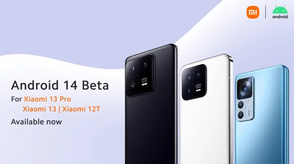 Прошивка на базе Android 14 вышла для Xiaomi 13, Xiaomi 13 Pro, Xiaomi 12T и Xiaomi Pad 6